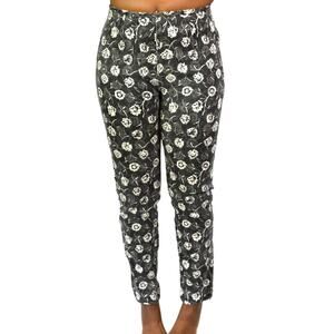 Wood Wood Jeans Black Roses Floral High Waist Tapered Slim Ankle Zip Size 27